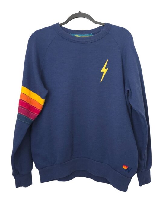 Aviator Nation Other - AVIATOR NATION Crewneck Sweatshirt w/ Pockets Bolt Logo Unisex M - Made In USA